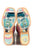 Tin Haul Womens Groovy Tie Dye Camper Multi-Color Leather Cowboy Boots