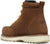 Danner Mens Cedar River Moc Toe 6in AL Brown Leather Work Boots
