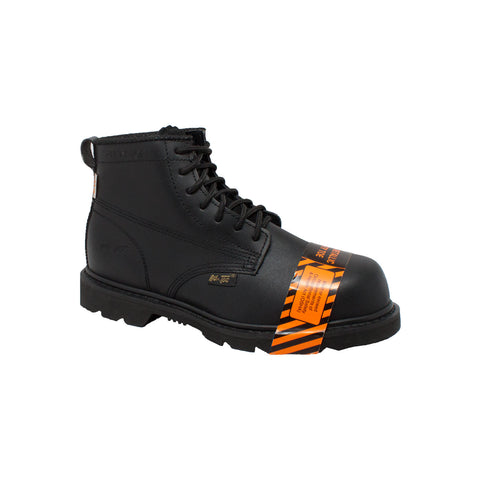 AdTec Mens 6in Composite Toe Black Work Boots