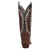 Laredo Womens Cadence Dark Brown/Navy Leather Cowboy Boots