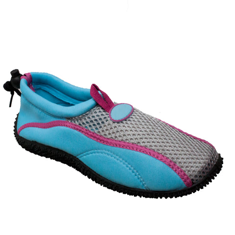Tecs Womens Blue/Pink Athletic Water Sneaker Mesh