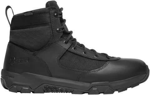 Danner Mens Sonic Side-Zip 6in Dry Black Leather Tactical Boots