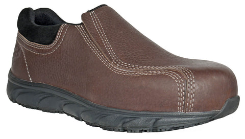 Hoss Boots Mens Transfer SD Composite toe Brown Leather Work Shoes