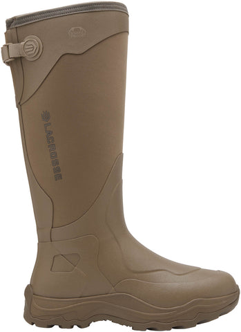 Lacrosse Mens Alpha Agility Snake 17in Brown Rubber Hunting Boots