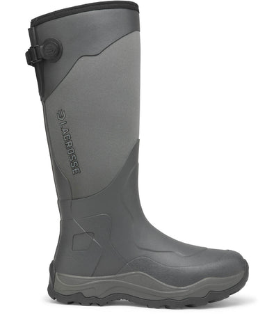 Lacrosse Mens Alpha Agility 17in Gray Sky Rubber Hunting Boots