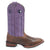 Dan Post Womens Bonnie Tobacco/Purple Leather Cowboy Boots