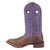 Dan Post Womens Bonnie Tobacco/Purple Leather Cowboy Boots