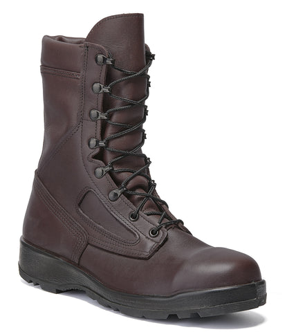 Belleville Mens Aviator Brown Leather US Navy Steel Toe Military Boots