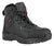 Hoss Boots Mens Ridge Black Leather Full-Grain Work Boots