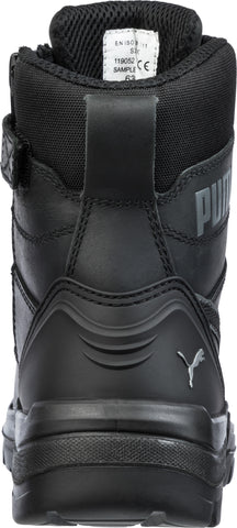 Puma Safety Black Mens Leather Conquest CTX 7in WP CT Lace-Up Work Boots