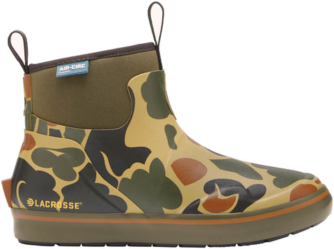 Lacrosse Womens Alpha Deck Boot 6in Hardwoods Duck Camo Rubber Boat Boots