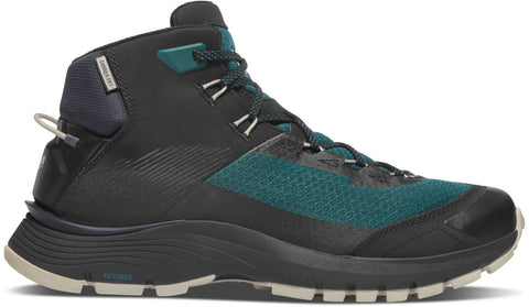 Danner Mens Trail Junction Mid 4in Deep Teal/Pumice Gray Leather Hiking Boots