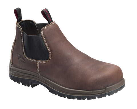 Avenger Mens Brown Leather Comp Toe Romeo PR Work Boots
