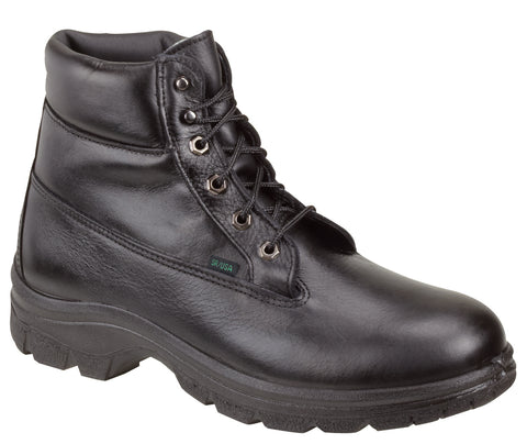 Thorogood Mens Softstreets Black Leather Boots 6in WP Insulated Sport