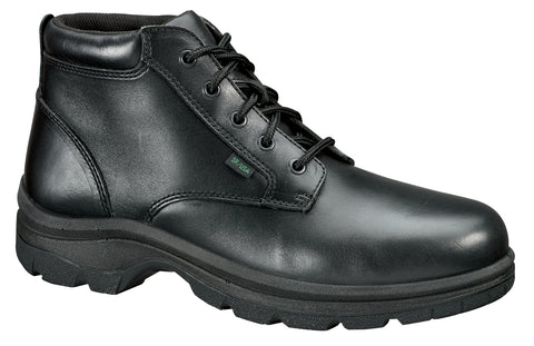 Thorogood Mens Softstreets Black Leather Boots Plain Toe Chukka
