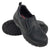Avenger Mens Black Leather Comp Toe Slip-On Work Shoes