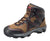 Avenger Mens Black/Brown Leather Steel Toe 6in Crosscut PR WP Work Boots