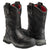 Avenger Mens Ripsaw Wellington Black Leather Work Boots
