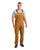 Berne Apparel Mens Highland Flex Unlined Brown Duck Cotton Blend Bib Overall