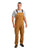 Berne Apparel Mens Highland Flex Unlined Brown Duck Cotton Blend Bib Overall