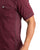 Berne Mens Maroon Cotton Blend WorkVent Performance Pocket Tee S/S