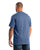 Berne Mens Highland Heavyweight Pocket Dusted Navy Cotton Blend S/S T-Shirt