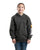 Berne Youth Girls Signature Sleeve Graphite Fleece Hoodie