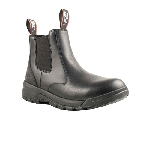 Belleville Mens Spear Point 6in Quick Release Station Black Leather Boots