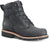 Chippewa Mens Super DNA 6in WP Lace-Up Charcoal Black Leather Work Boots