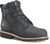 Chippewa Mens Super DNA 6in WP Steel Toe 400G Charcoal Black Leather Work Boots