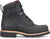 Chippewa Mens Super DNA 6in WP Lace-Up Charcoal Black Leather Work Boots