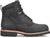 Chippewa Mens Super DNA 6in WP Steel Toe 400G Charcoal Black Leather Work Boots