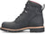 Chippewa Mens Super DNA 6in WP Lace-Up Charcoal Black Leather Work Boots