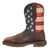 Durango Mens Multi-Color Leather ST Union Flag Work Boots