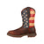 Durango Mens Multi-Color Leather ST Union Flag Work Boots