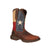 Durango Mens Brown Leather Texas Flag Pull On Saddle Cowboy Boots