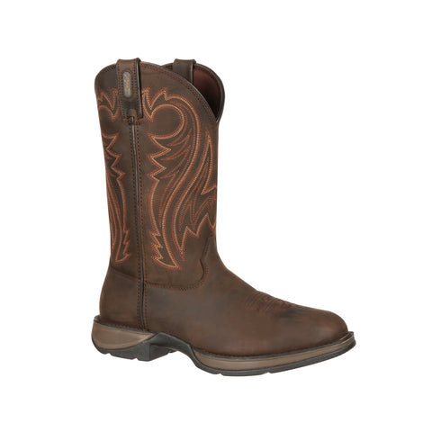 Rebel by Durango Mens Chocolate Leather Wyoming Western Cowboy Boots