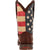 Durango Mens Rebel Pull Up Western Brown/Union Flag Leather Cowboy Boots
