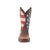 Durango Mens Rebel Pull Up Western Brown/Union Flag Leather Cowboy Boots