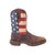 Rebel by Durango Mens Brown Leather American Flag Cowboy Boots