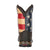 Lil Durango Little Kids Multi-Color Leather Union Flag Cowboy Boots