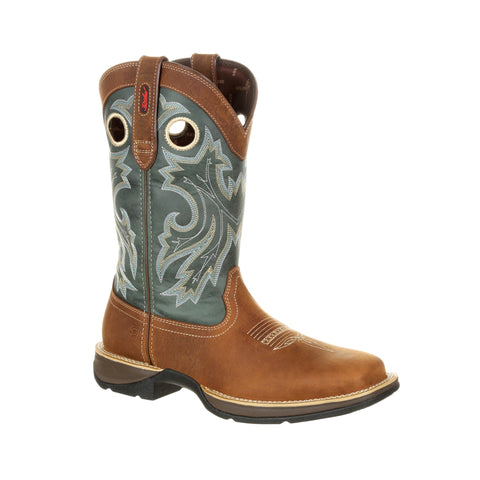 Durango Mens Clover/Saddle Leather Rebel PullOn Cowboy Boots