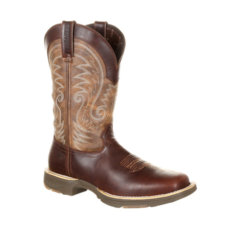 Durango Mens Vtg Brown Leather WP Ultralite Cowboy Boots