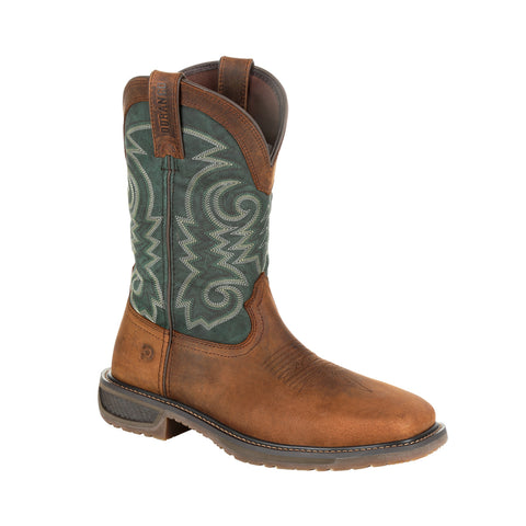 Durango Mens Bridle/Evergreen Leather Workhorse ST Work Boots