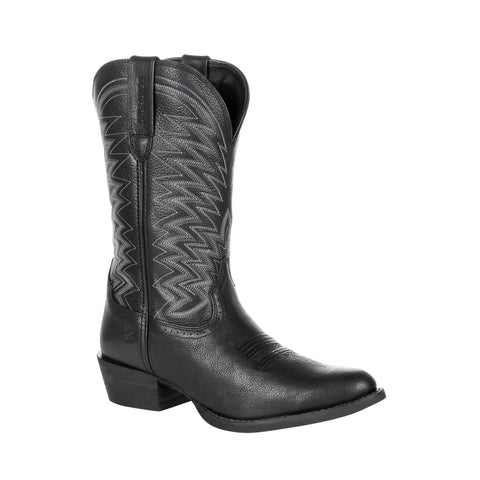 Durango Mens Black Onyx Leather Frontier R-Toe Cowboy Boots