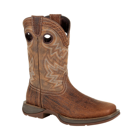 Durango Mens Trail Brown Leather Rebel Western Cowboy Boots