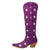 Dingo Womens Super Star Purple Suede Cowboy Boots