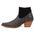 Dingo Womens Rickieie Black Leather Ankle Boots