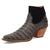 Dingo Womens Rickieie Black Leather Ankle Boots