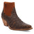 Dingo Womens Rickieie Brown Leather Ankle Boots